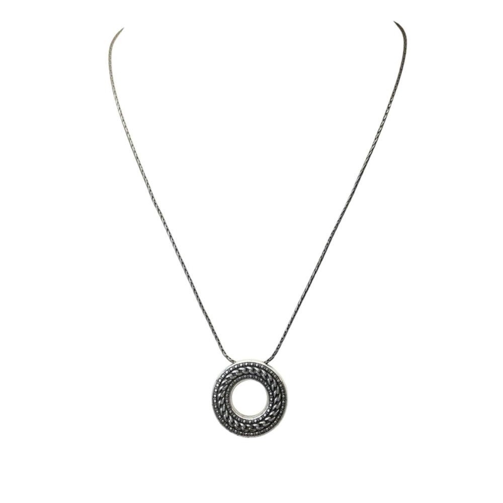 Brighton silver plated "Chain Reaction" Pendant Necklace w/ crystals, 18" 1862 - Picture 6 of 6